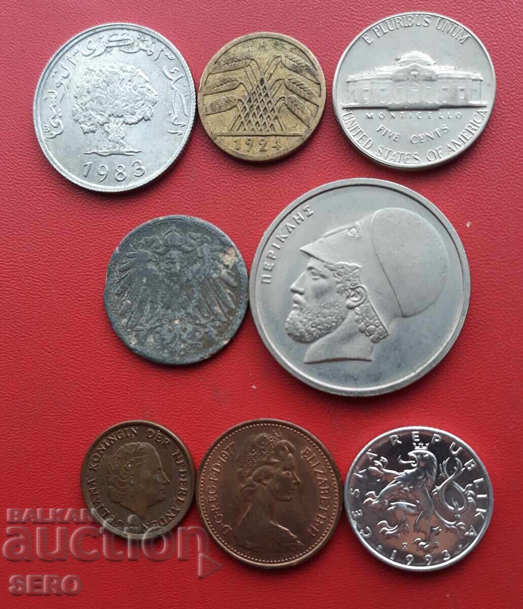 Μικτή παρτίδα 8 νομισμάτων με τιμή € 0.51 | 1.00 BGN