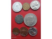 Mixed lot of 8 coins