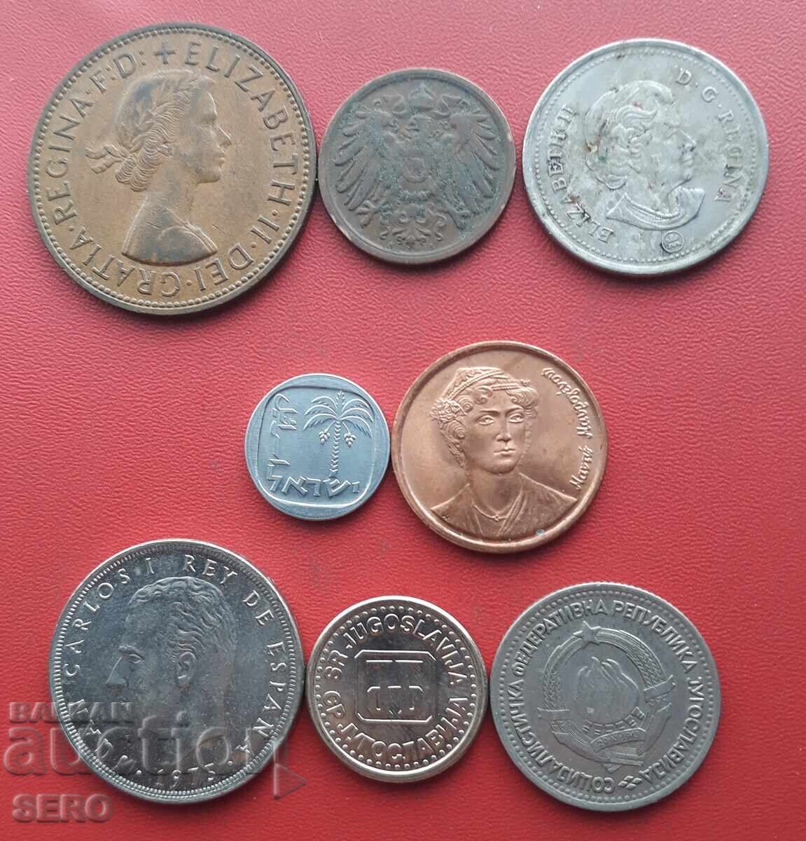 Μικτή παρτίδα 8 νομισμάτων με τιμή € 0.51 | 1.00 BGN