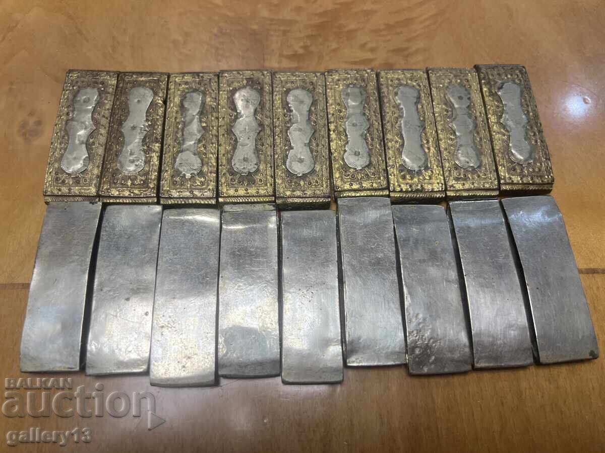 Δημοπρασία Πόρπη Dedeagach, Επιχρυσωμένοι σπόνδυλοι, 18 τεμάχια