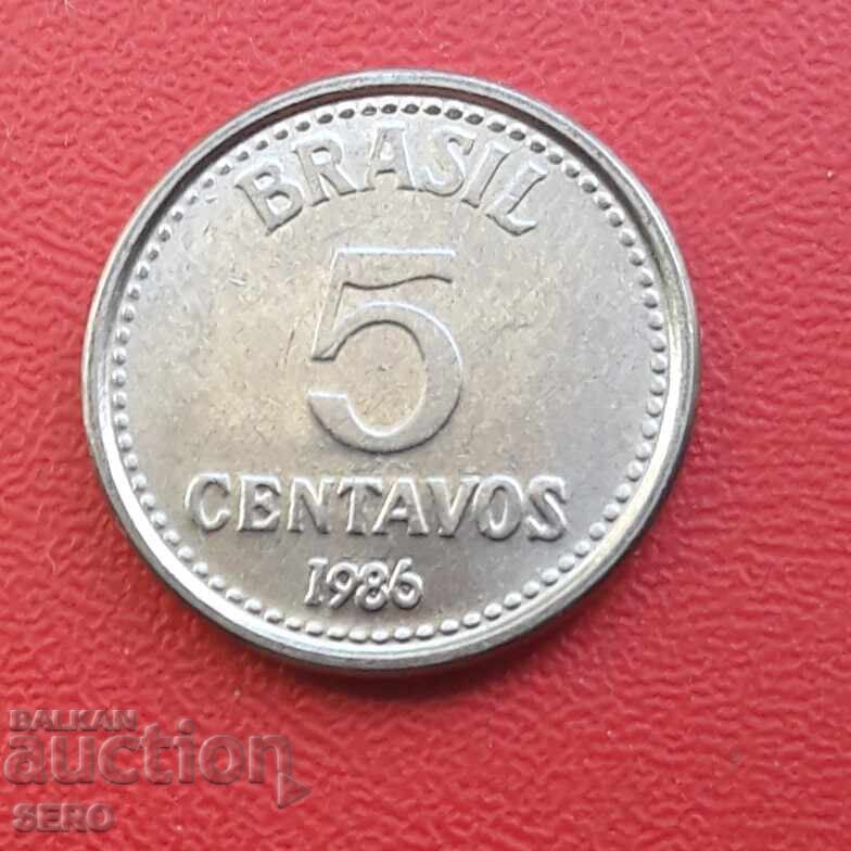 Brazil - 5 Centavos 1986