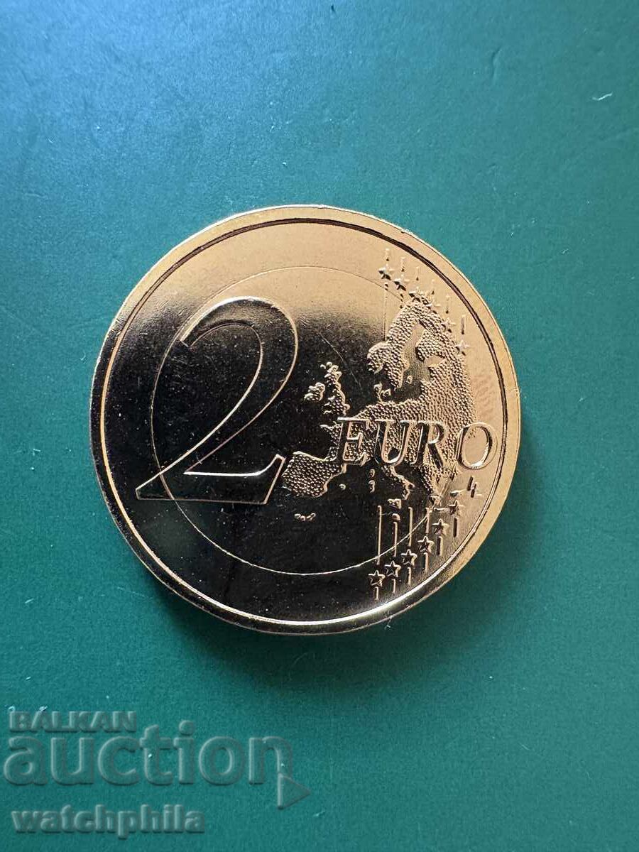 2 Ευρώ 2018 Γερμανία αναμνηστικό, επιχρυσωμένο. Σπάνιο. UNC με τιμή € 1.51 | 2.95 BGN