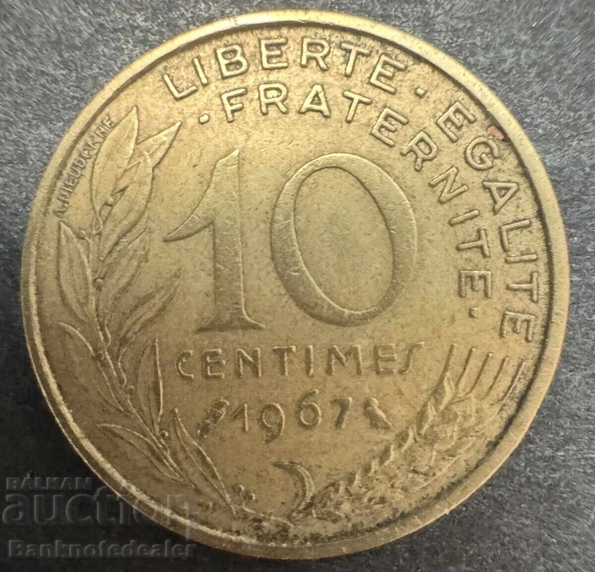 France 10 Centimes 1967 France 10 Centimes 1967