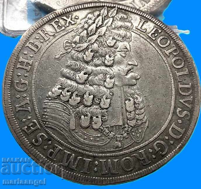 Τάληρο 1701 Αυστρία 28,30γρ RDR Leopold I ασήμι - 5