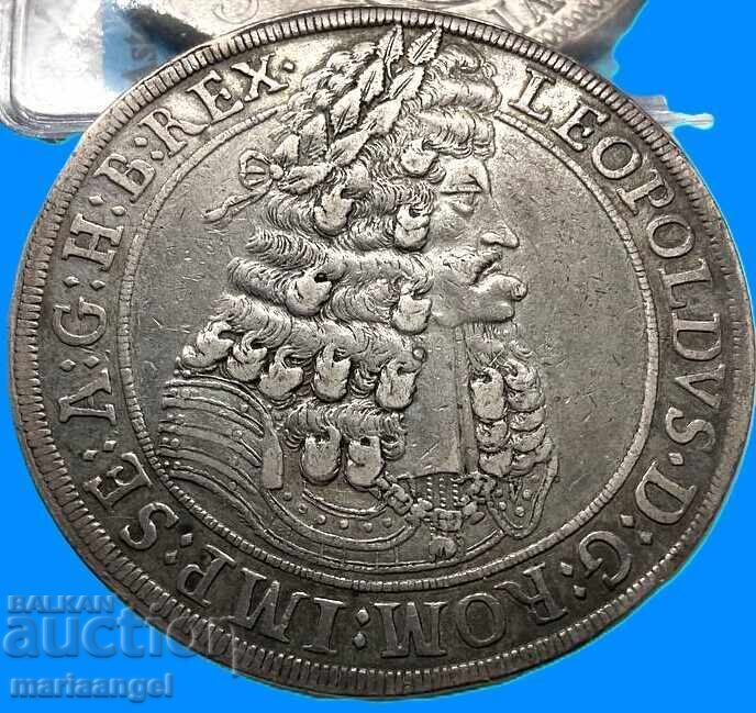 Τάληρο 1701 Αυστρία 28,30γρ RDR Leopold I ασήμι - 5