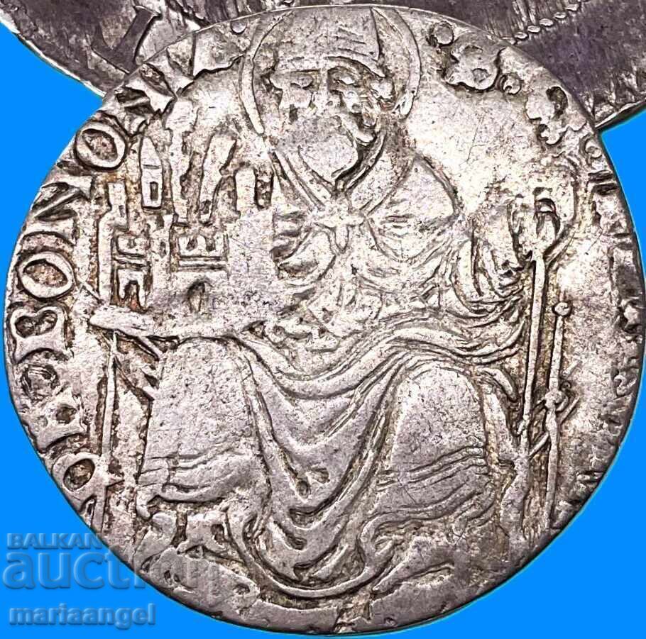 Παράδοση Vatican Grosso Bianco Μπολόνια Λιοντάρι με σημαία 2,45g ασήμι