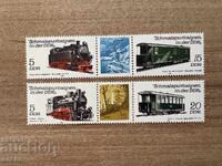 RDG - Căi ferate - Locomotive și vagoane de călători (1981) MNH