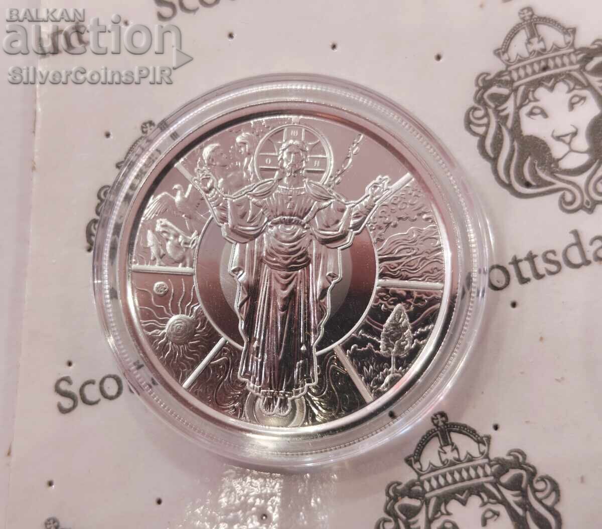 Argint 1 oz Hristos Creatorul 2024 Samoa