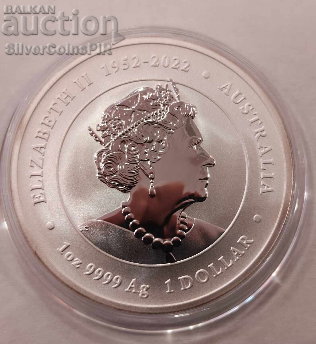 Аукцион Сребро 1 oz Годината на Дракона 2024 Лунар Австралия
