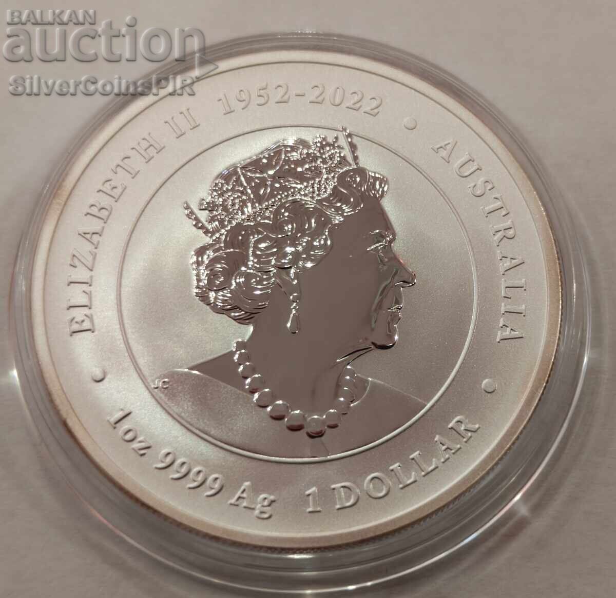 Доставка на Сребро 1 oz Годината на Дракона 2024 Лунар Австралия
