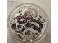 Silver 1 oz Year of the Dragon 2024 Lunar Australia
