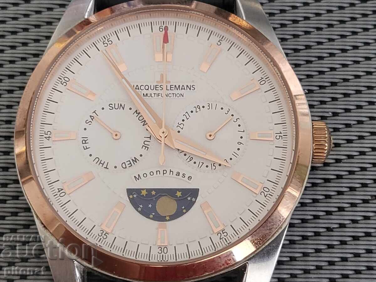 Ceas JAQUES LEMANS 1-1901 Moonphase cu preț € 65.00 | 127.13 BGN