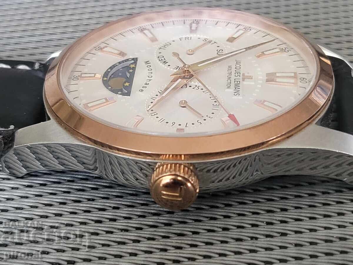 Licitație Ceas JAQUES LEMANS 1-1901 Moonphase