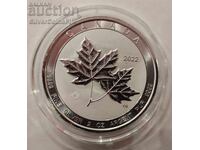 Argint 2 oz Frunză de Arțar 2022 Canada