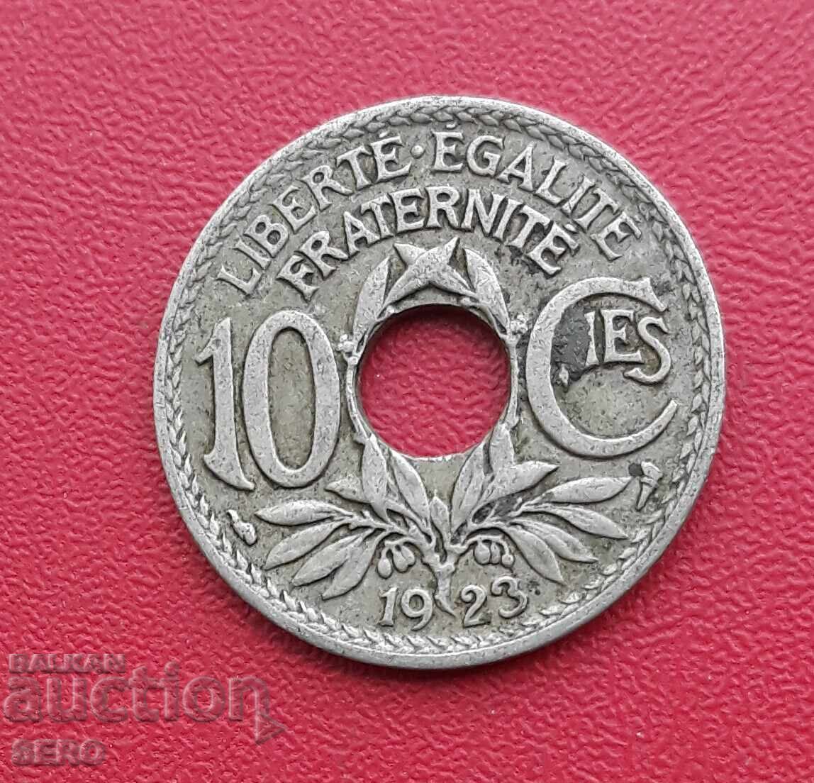 France-10 cents 1923