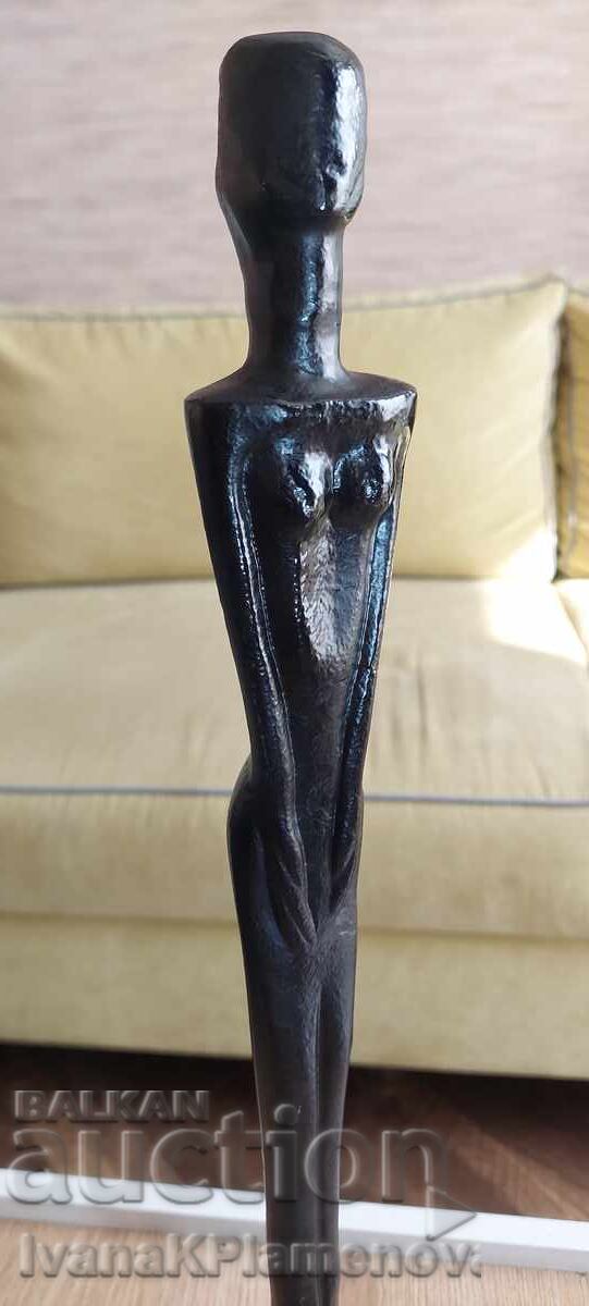 Statuetă metalică pentru cunoscători, înălțime 50 cm - 7