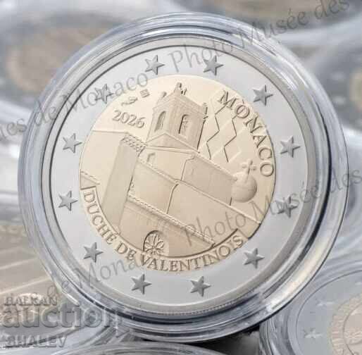 2 Euro 2026 Monaco "Valentinos" (2 euro Monaco) - Proof cu preț € 361.89 | 707.80 BGN