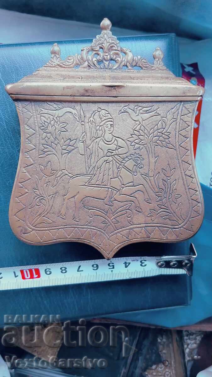 PULBERNIȚĂ, CARTUȘIERĂ, FIȘEC-BRONZ-SEC. XIX-BZC - 6
