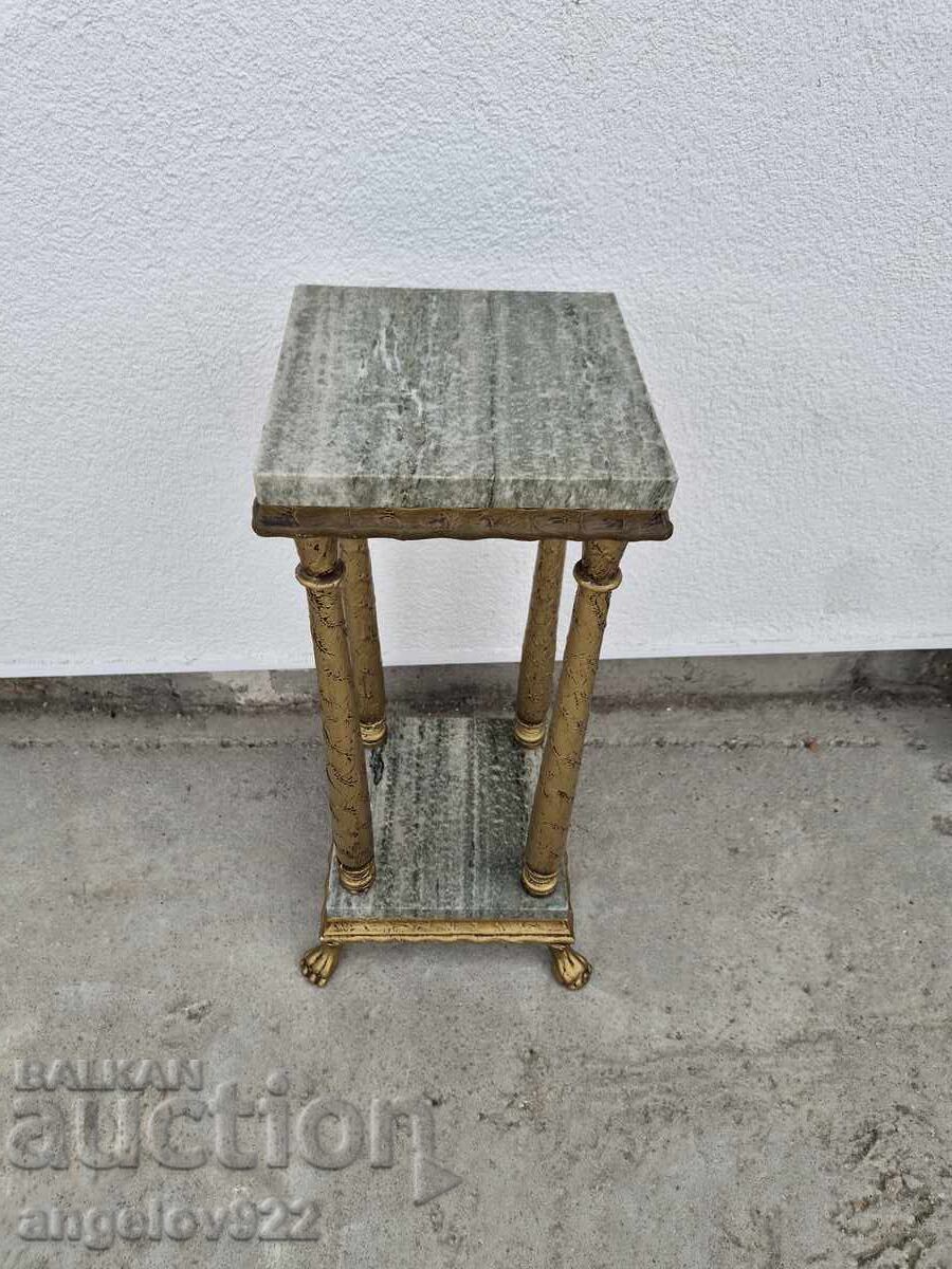 Frumos piedestal vintage din lemn masiv!!! - 6