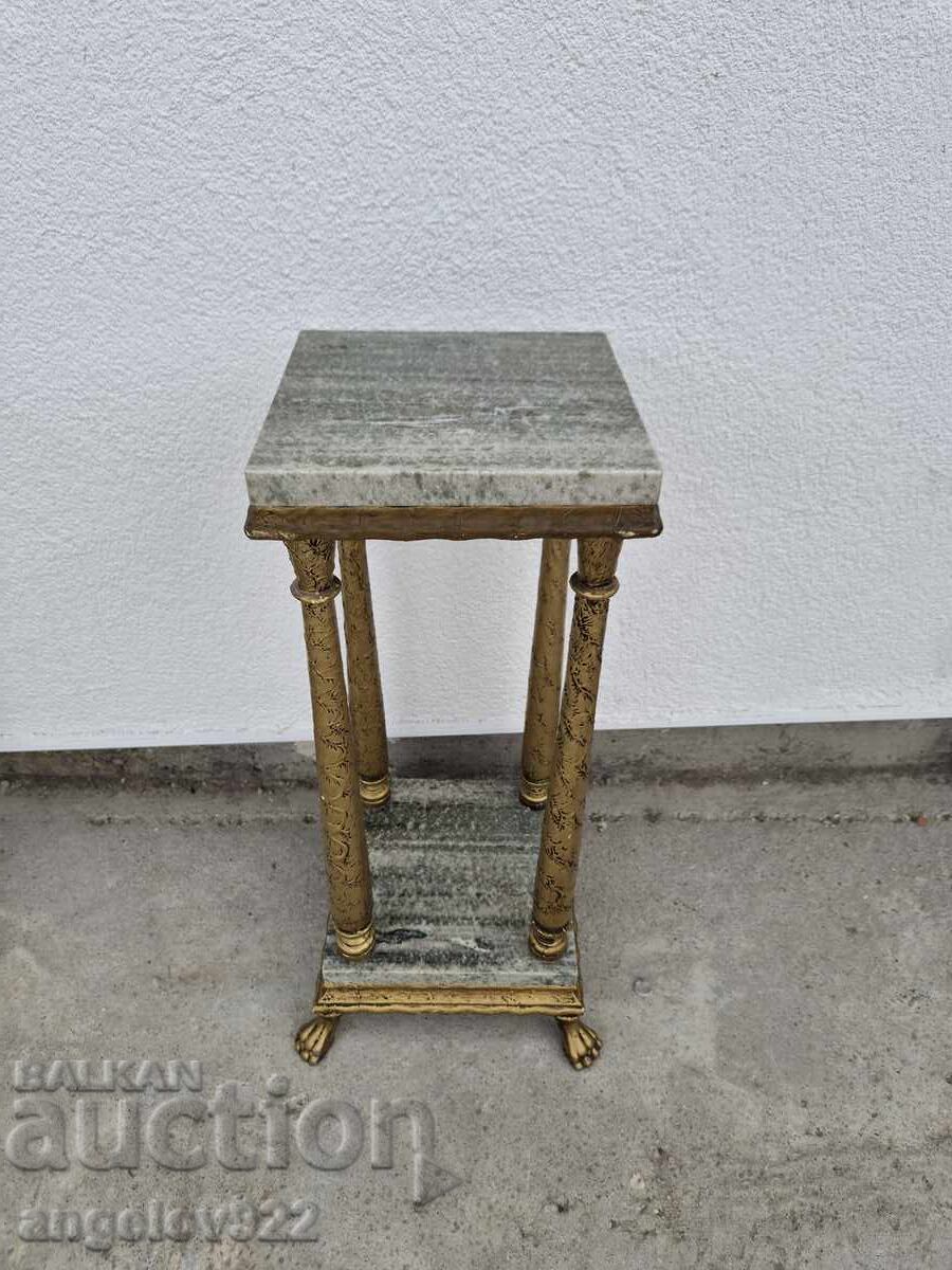 Frumos piedestal vintage din lemn masiv!!!