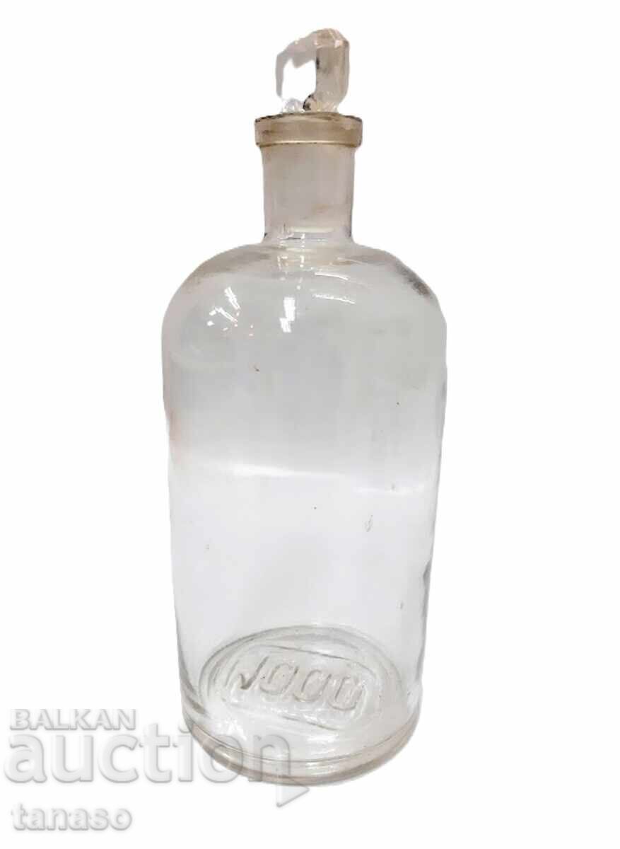 Tall apothecary bottle – vintage – 25.4 cm – 1 liter - 6