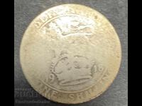 England 1 Shilling 1918 George V 92.5% Sterling Silver