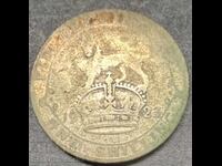 England 1 Shilling 1923 George VI  500 % Sterling Silver