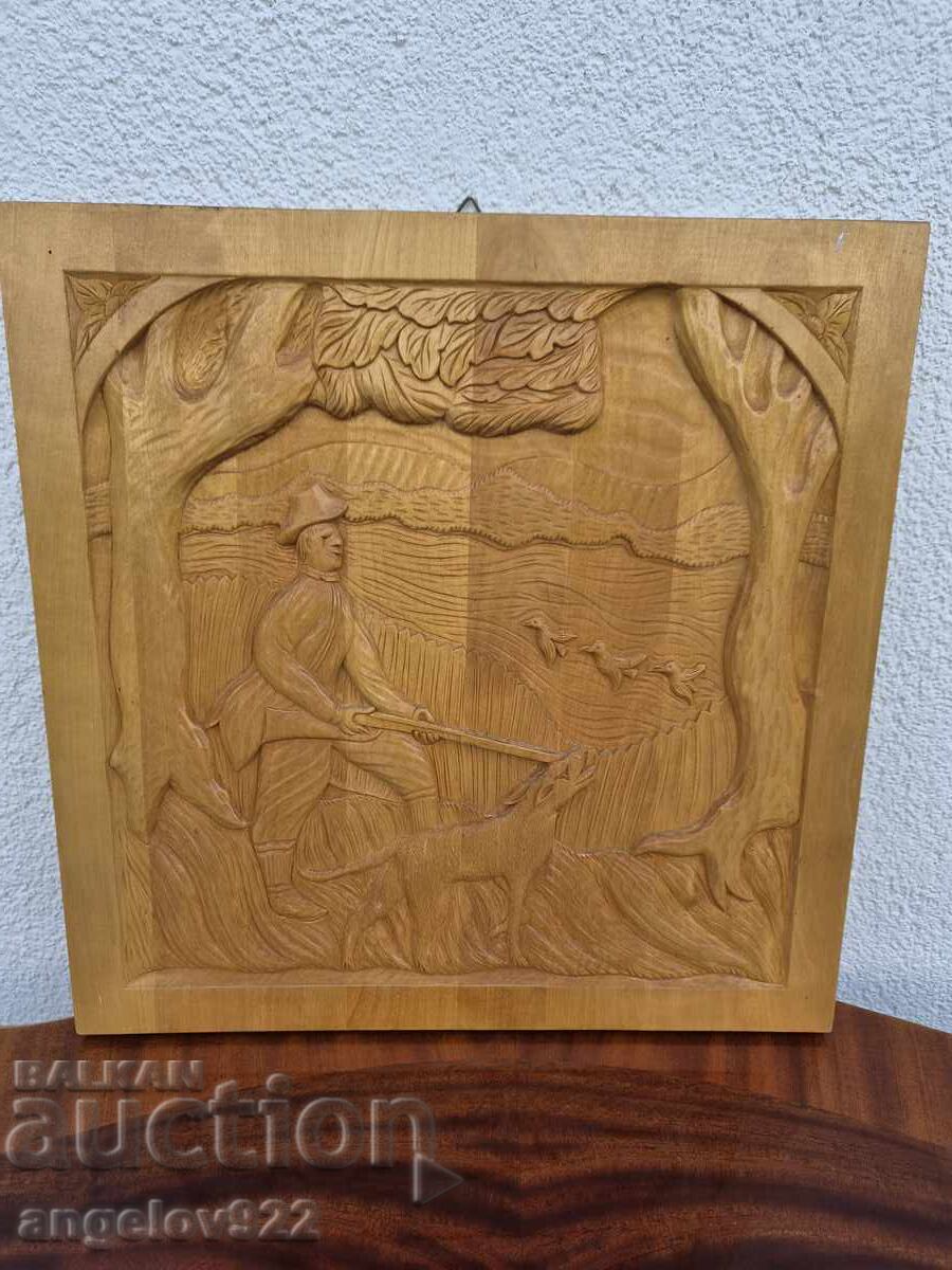Licitație Panou decorativ de perete din lemn, realizat manual, cu relief!!! Licitație Panou decorativ de perete din lemn, realizat manual, cu relief!!!