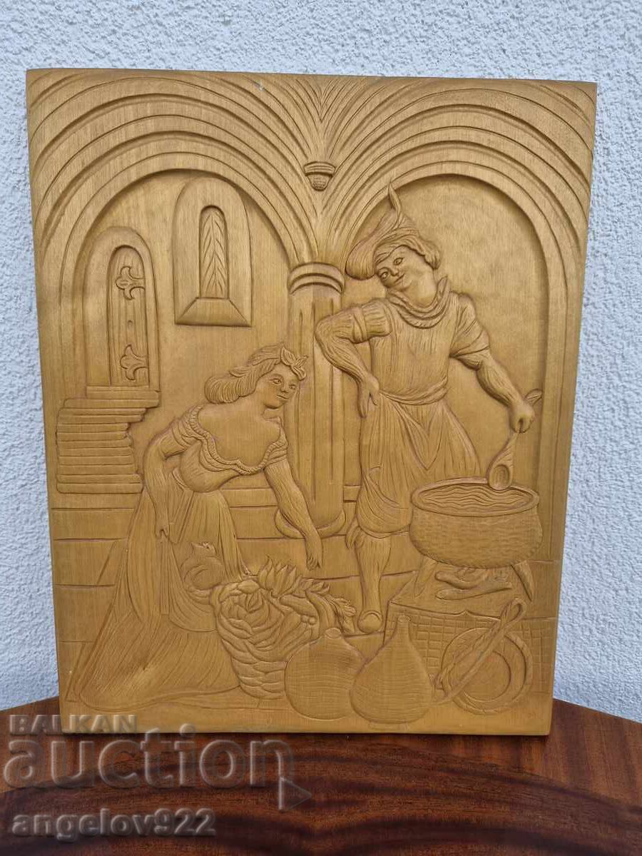 Licitație Panou decorativ de perete din lemn, realizat manual, cu relief!!! Licitație Panou decorativ de perete din lemn, realizat manual, cu relief!!!