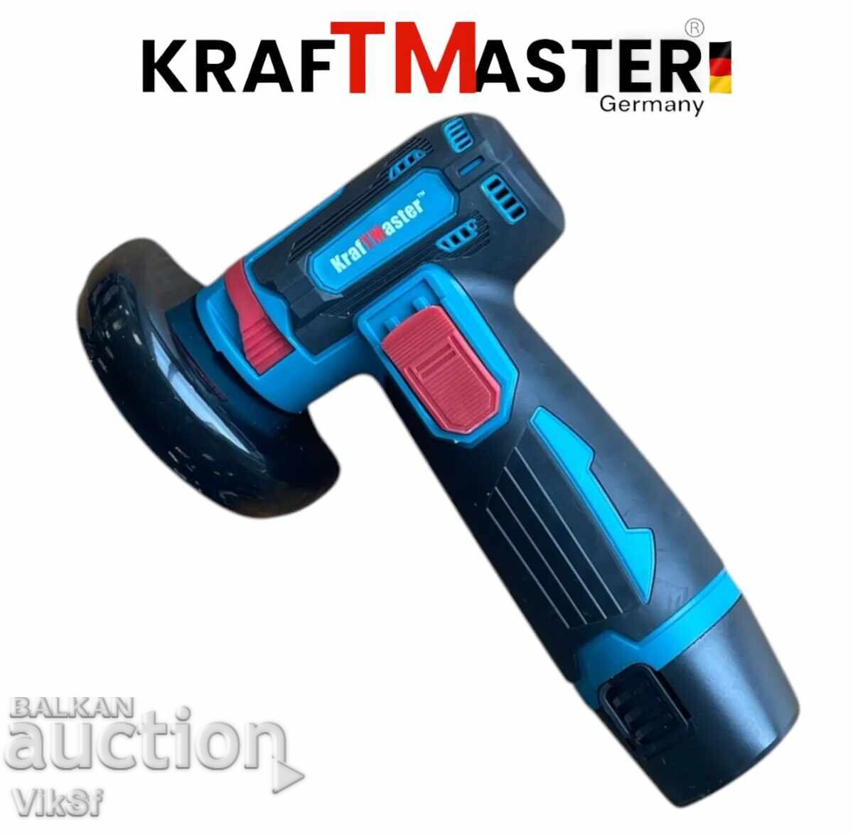 Licitație Polizor unghiular cu acumulator 76 mm și mașină de înșurubat cu două viteze KRAFT M