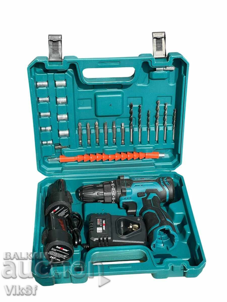Livrarea Polizor unghiular cu acumulator 76 mm și mașină de înșurubat cu două viteze KRAFT M
