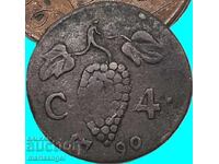Νάπολη 4 Cavalli 1790 Ιταλία Φερδινάνδος / Τσαμπιά σταφυλιού