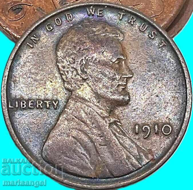1 Cent 1910 SUA Lincoln cu preț € 4.40 | 8.61 BGN