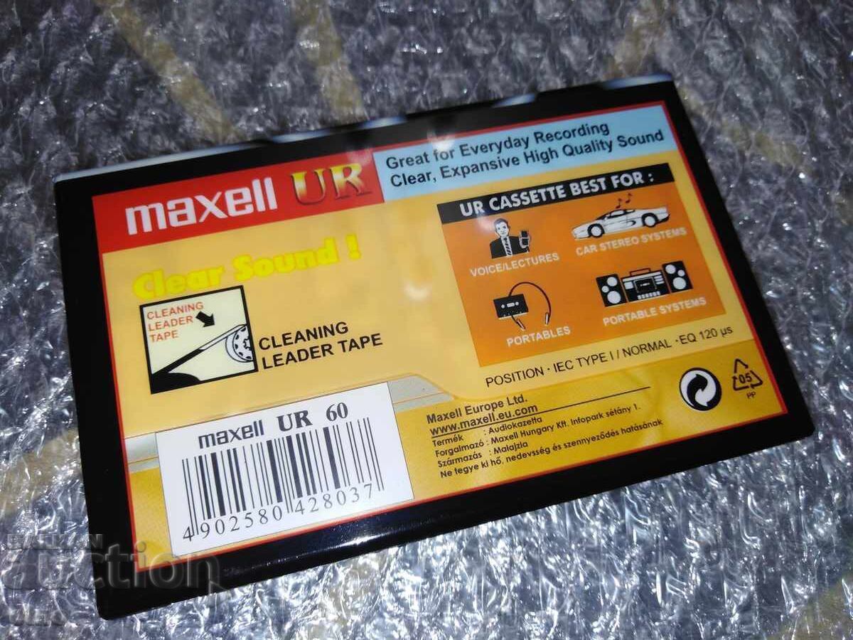 1 bucată CASETĂ AUDIO NOUĂ - MAXELL UR 60 cu preț € 4.00 | 7.82 BGN