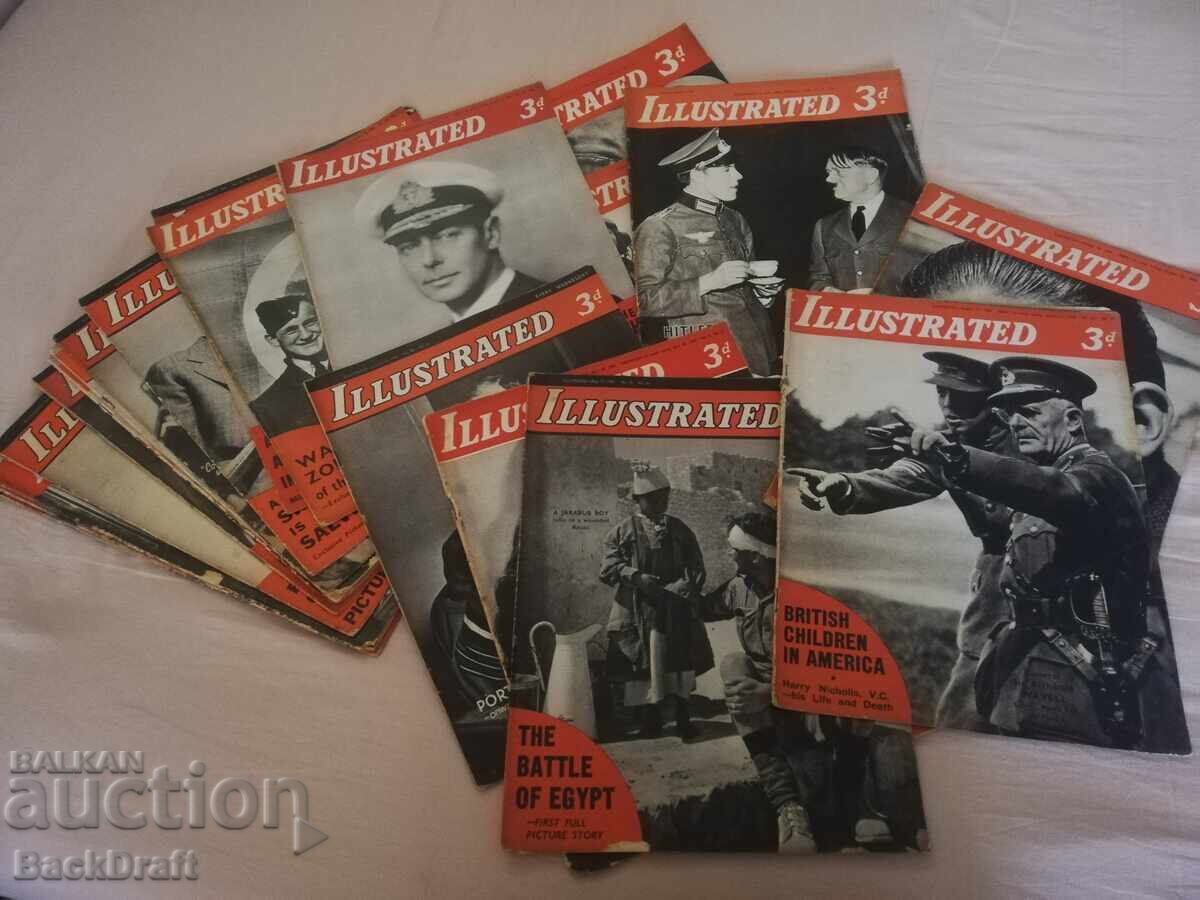 Lot of WWII VSV Illustrated Magazine issues, Hitler
