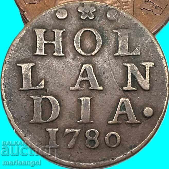 1 Cent 1780 Ολλανδία Ολλανδία 1 Duit - αρκετά σπάνιο - 6