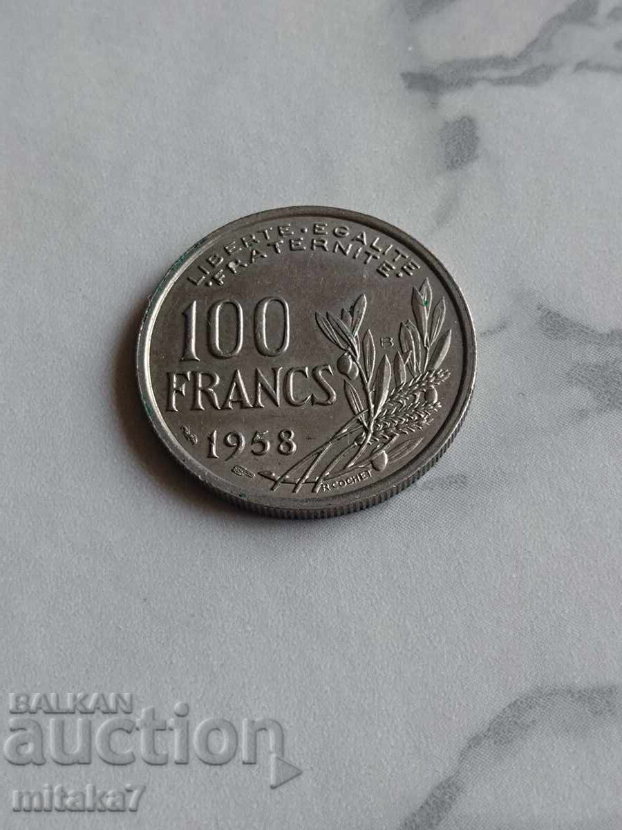 100 francs 1958, B, France