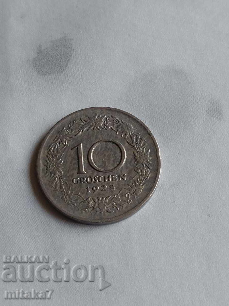 10 γρόσια 1928, Αυστρία 10 γρόσια 1928, Αυστρία