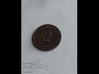 2 pfennig 1908, Germania