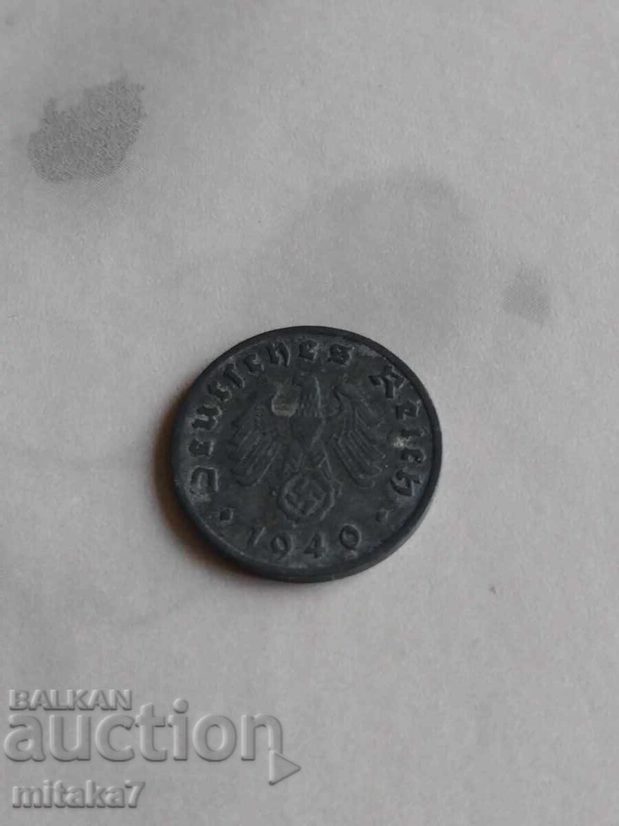 1 pfennig 1940, Germania cu preț € 0.10 | 0.20 BGN
