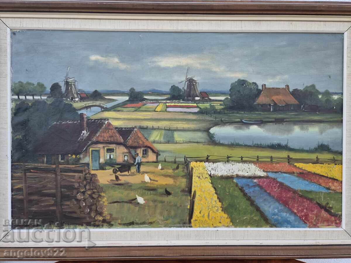Доставка на Голяма Авторска картина с маслени бои върху платно!!!