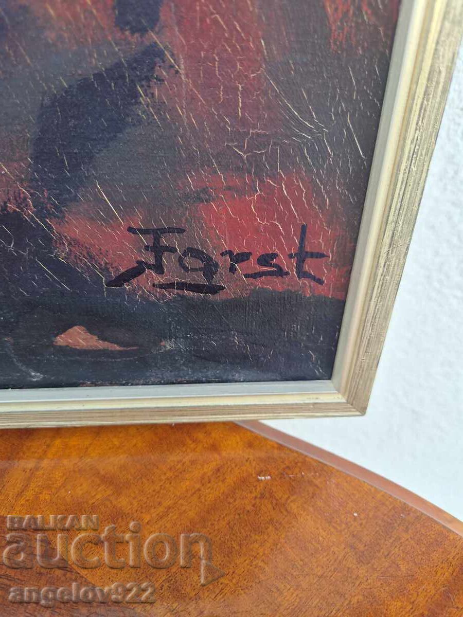 Pictură în ulei originală mare pe pânză!!! - 6
