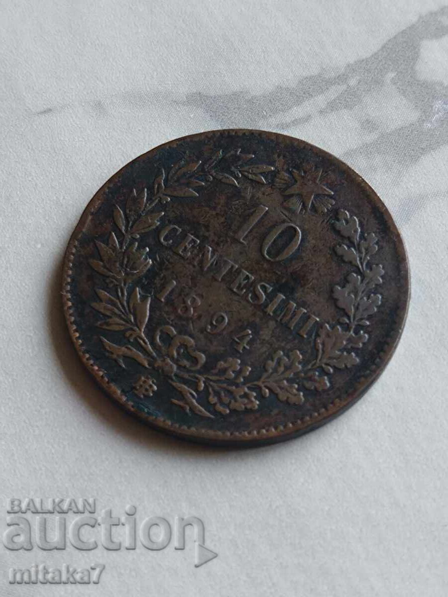 10 λεπτά του 1894, Ιταλία