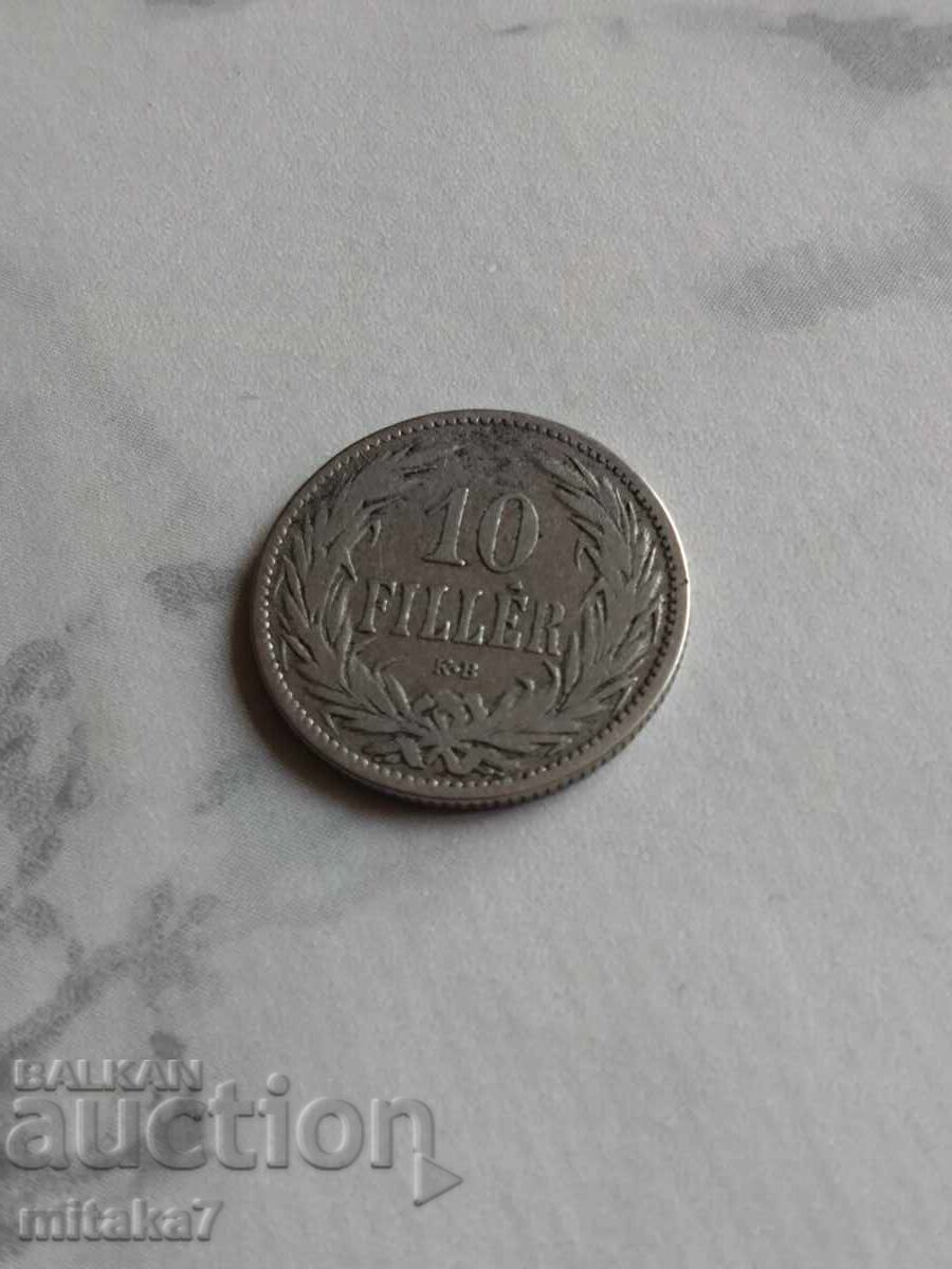 10 filler 1895, Hungary
