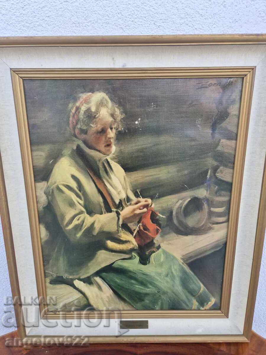 Delivery of Anders Zorn canvas print Delivery of Anders Zorn canvas print