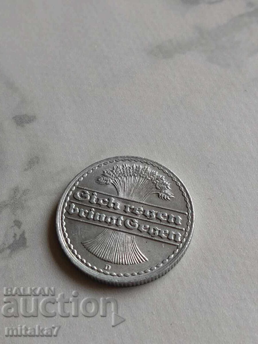 50 pfennig 1921, Germania cu preț € 0.40 | 0.78 BGN