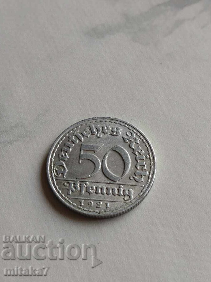 50 pfennig 1921, Germania