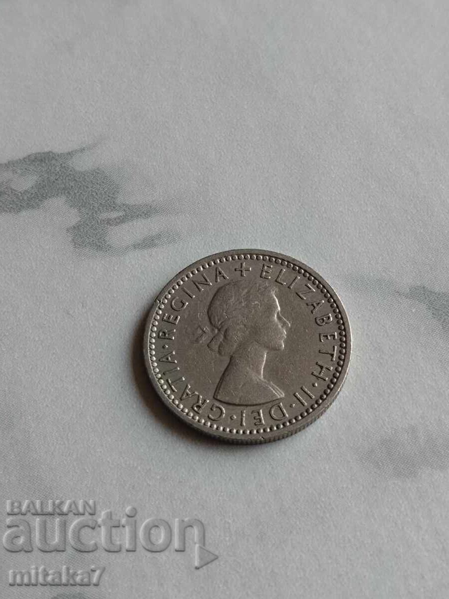 6 pence 1958, Great Britain with price € 0.50 | 0.98 BGN