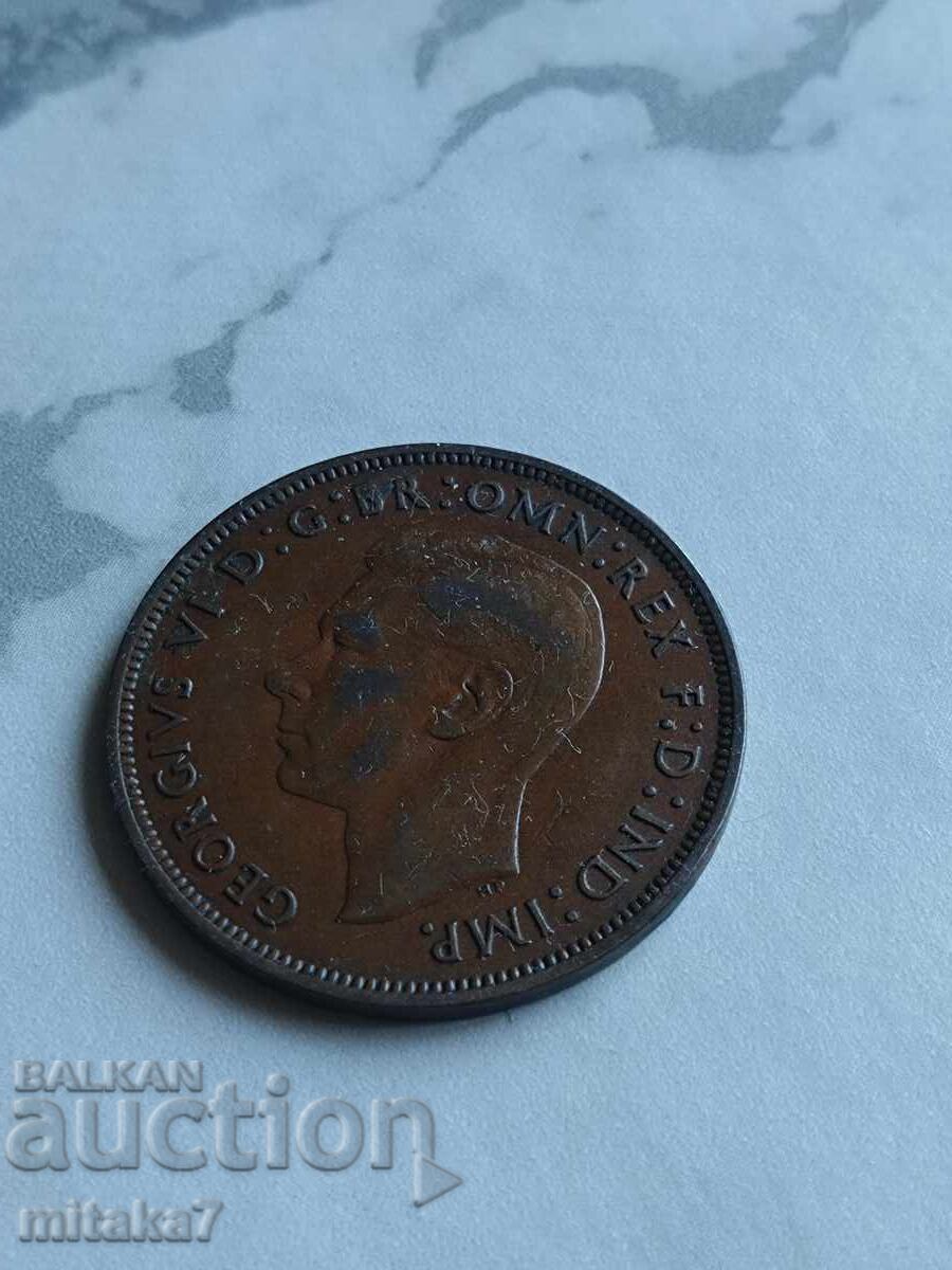 1 πένα 1939, Μεγάλη Βρετανία με τιμή € 0.60 | 1.17 BGN