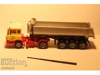 HERPA H0 1/87 DAF GONDOLA TRAILER DUMP TRUCK MODEL
